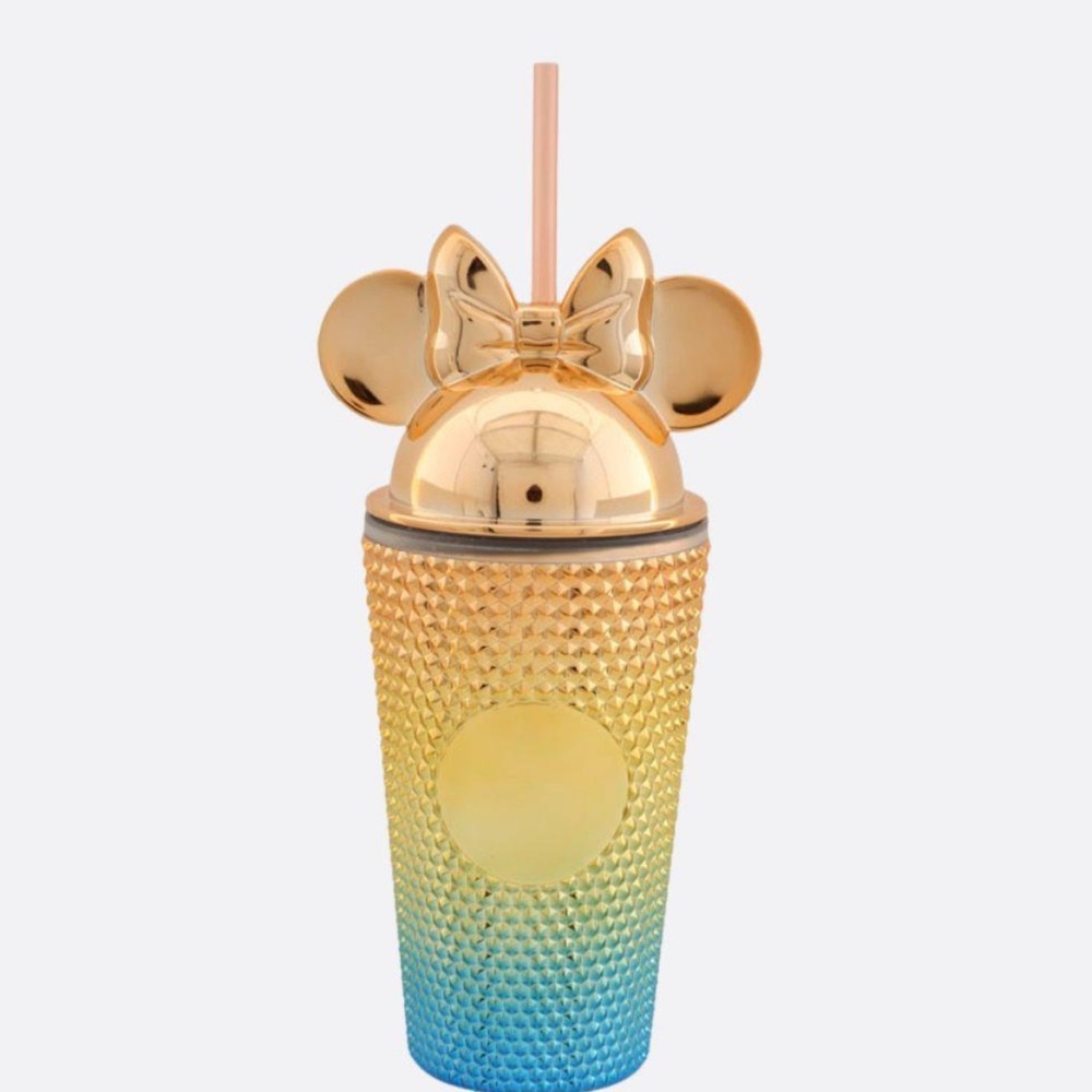 Gold and Blue Gradient Tumbler with Ears